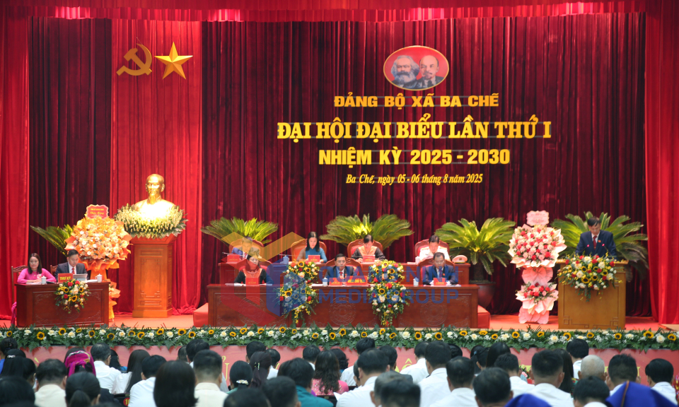 Đại hội đại biểu Đảng bộ xã Ba Chẽ lần thứ I, nhiệm kỳ 2025-2030, tháng 8-2025