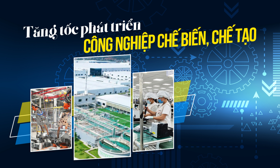Tăng tốc phát triển công nghiệp chế biến, chế tạo