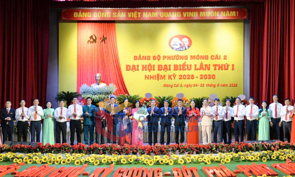 Đại hội đại biểu Đảng bộ phường Móng Cái 2 lần thứ I, nhiệm kỳ 2025-2030, tháng 8-2025