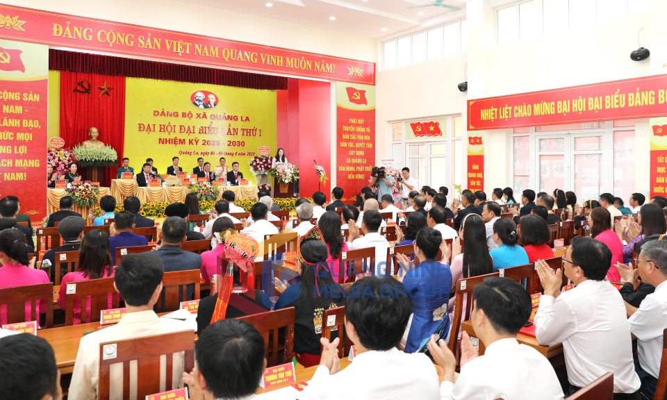 Đại hội đại biểu Đảng bộ xã Quảng La lần thứ I, nhiệm kỳ 2025-2030, tháng 8-2025