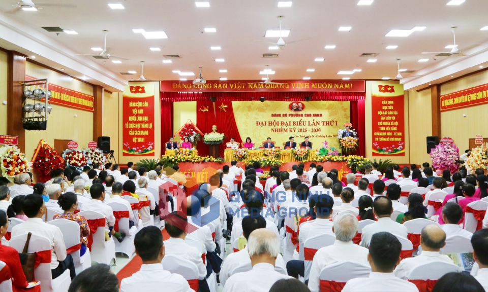 Đại hội đại biểu Đảng bộ phường Cao Xanh lần thứ I, nhiệm kỳ 2025-2030, tháng 8-2025