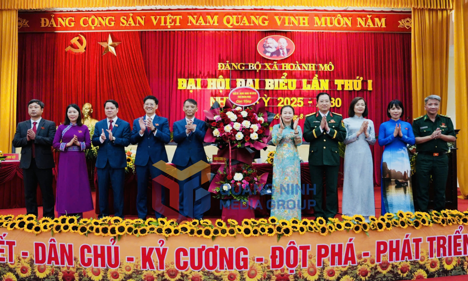 Đại hội đại biểu Đảng bộ xã Hoành Mô lần thứ I, nhiệm kỳ 2025-2030, tháng 8-2025