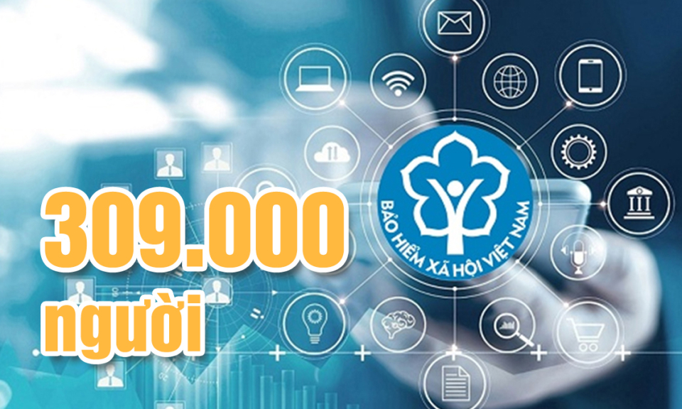 309.000 - là số người tham gia BHXH trên toàn tỉnh, tính đến hết tháng 6/2025