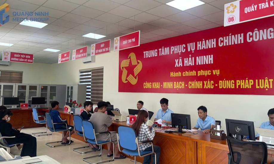 Xã Hải Ninh xếp thứ 2 toàn tỉnh về kết quả giải quyết TTHC