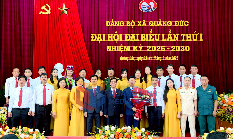 Đại hội đại biểu Đảng bộ xã Quảng Đức lần thứ I, nhiệm kỳ 2025-2030, tháng 8-2025