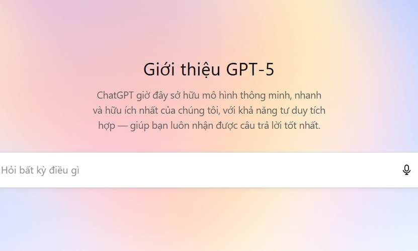 OpenAI trình làng phiên bản ChatGPT-5