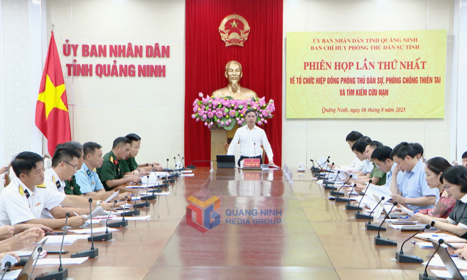 Ban Chỉ huy Phòng thủ dân sự tỉnh họp phiên thứ nhất