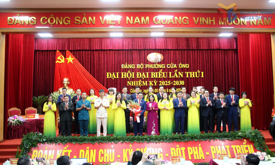 Đại hội đại biểu Đảng bộ phường Cửa Ông lần thứ I, nhiệm kỳ 2025-2030