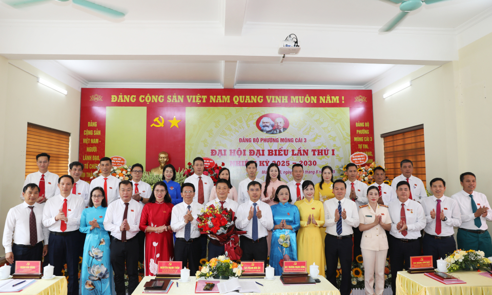 Đại hội đại biểu Đảng bộ phường Móng Cái 3 lần thứ I, nhiệm kỳ 2025-2030