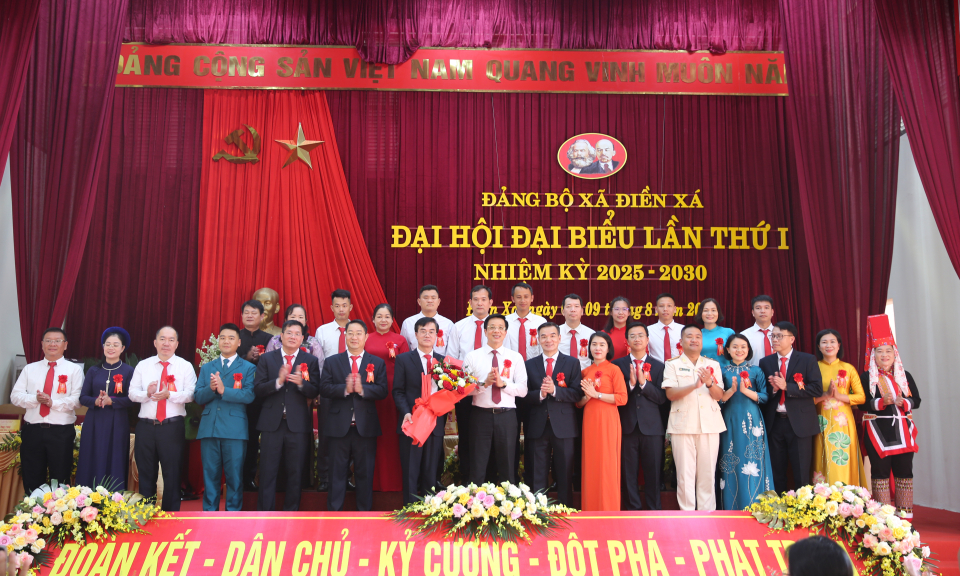 Đại hội đại biểu Đảng bộ xã Điền Xá lần thứ I, nhiệm kỳ 2025-2030