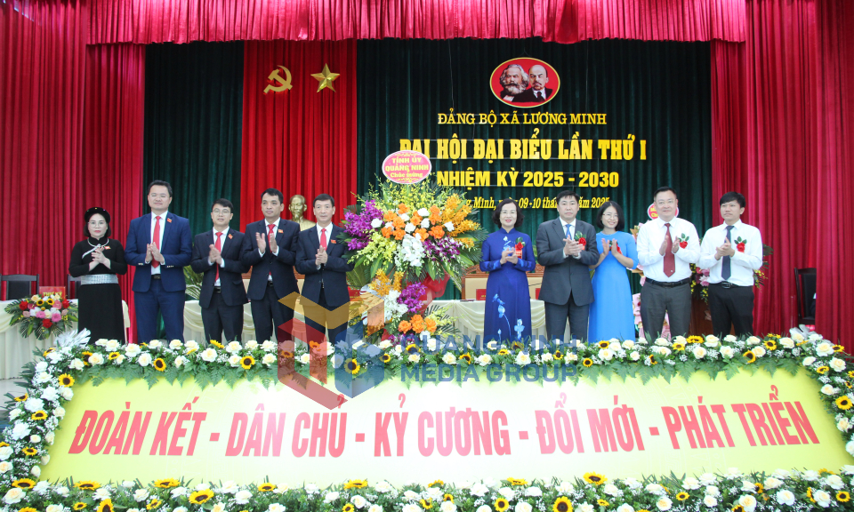 Đại hội đại biểu Đảng bộ xã Lương Minh lần thứ I, nhiệm kỳ 2025-2030, tháng 8-2025
