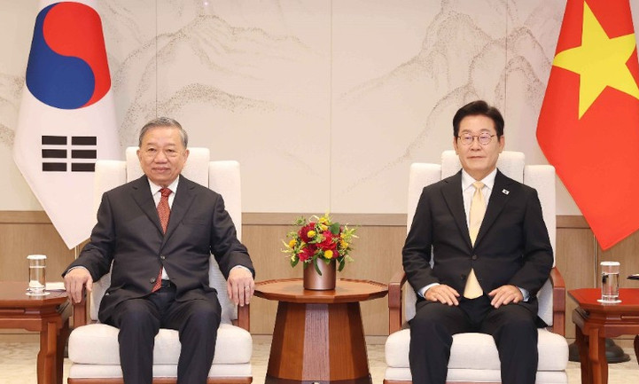 Tổng Bí thư Tô Lâm hội đàm với Tổng thống Hàn Quốc Lee Jae Myung