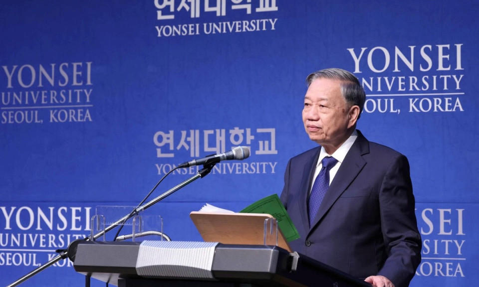Tổng Bí thư Tô Lâm phát biểu chính sách tại Đại học Yonsei