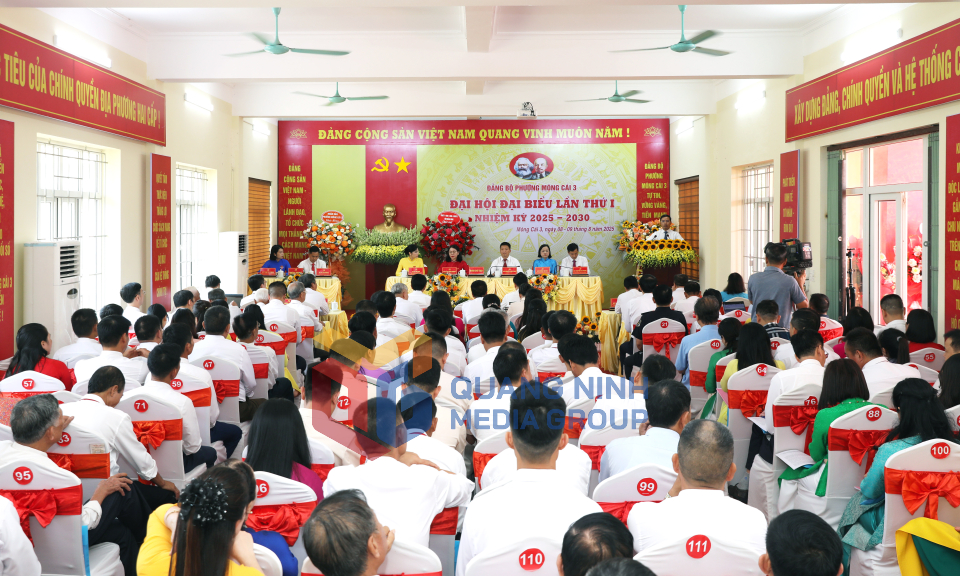 Đại hội đại biểu Đảng bộ phường Móng Cái 3 lần thứ I, nhiệm kỳ 2025-2030, tháng 8-2025