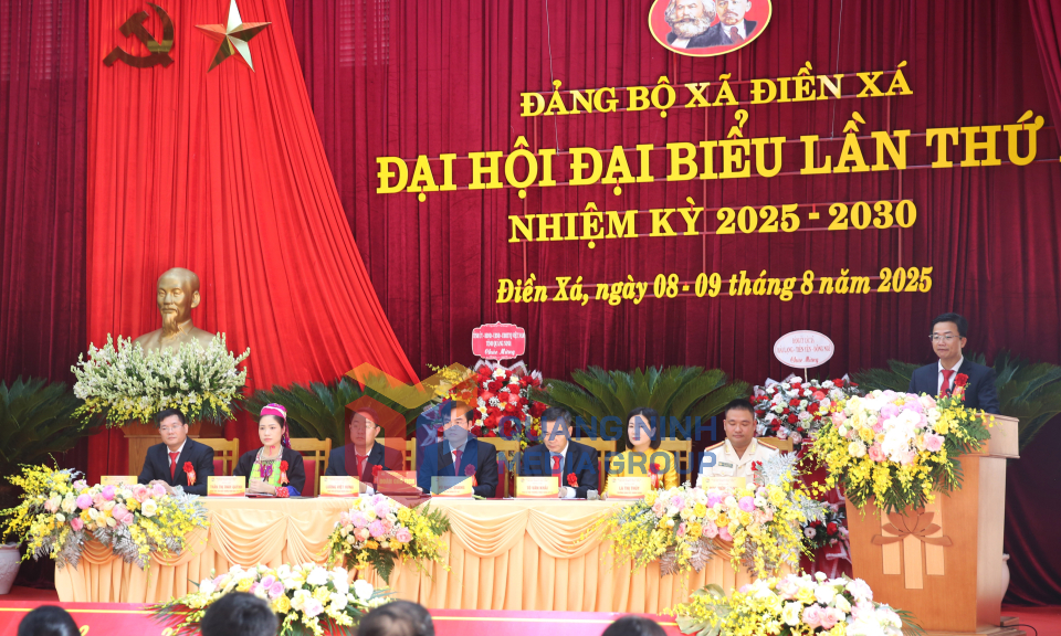 Đại hội đại biểu Đảng bộ xã Điền Xá lần thứ I, nhiệm kỳ 2025-2030, tháng 8-2025