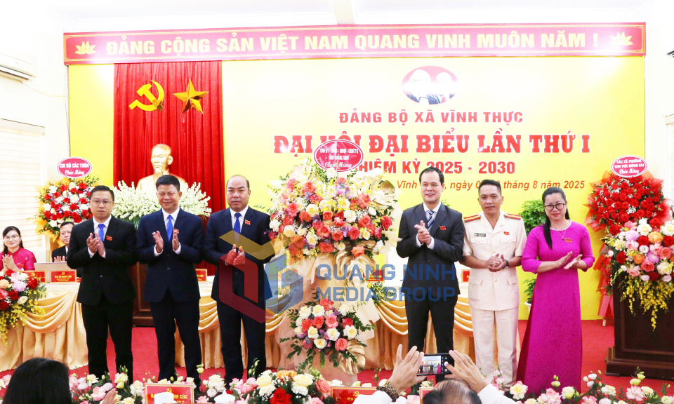 Đại hội đại biểu Đảng bộ xã Vĩnh Thực lần thứ I, nhiệm kỳ 2025-2030, tháng 8-2025