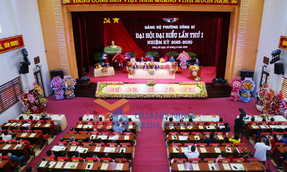 Đại hội đại biểu Đảng bộ phường Uông Bí lần thứ I, nhiệm kỳ 2025-2030, tháng 8-2025