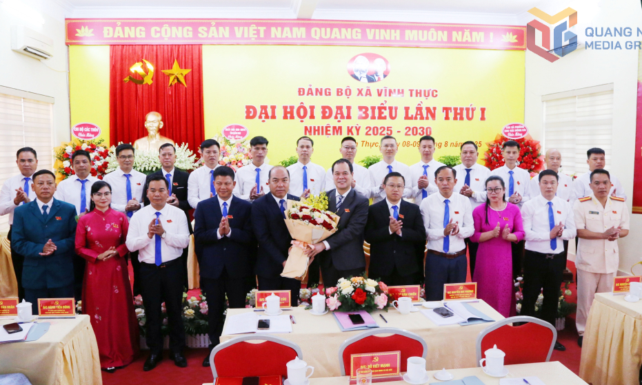 Đại hội đại biểu Đảng bộ xã Vĩnh Thực lần thứ I, nhiệm kỳ 2025-2030