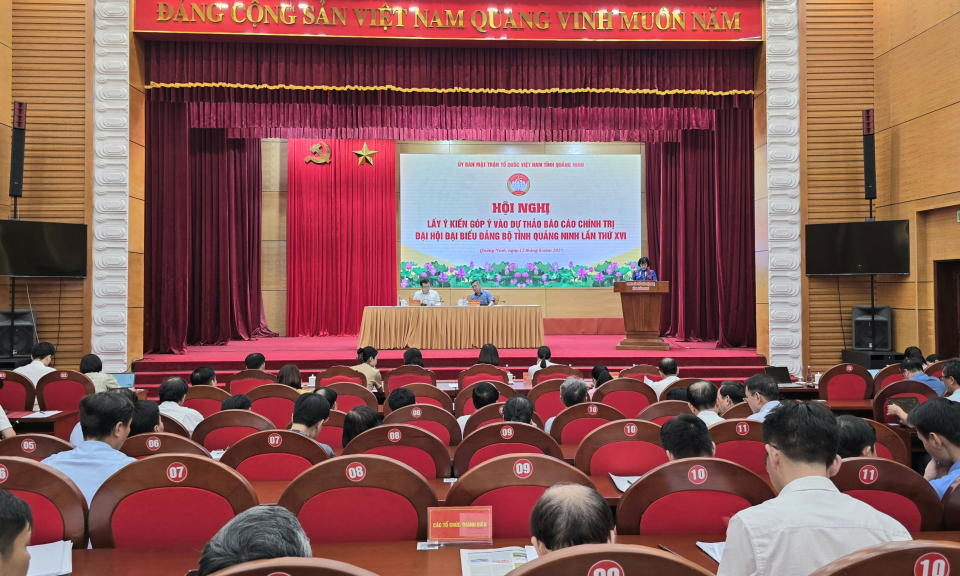 Ủy ban MTTQ tỉnh lấy ý kiến góp ý Dự thảo báo cáo chính trị trình Đại hội đại biểu Đảng bộ tỉnh