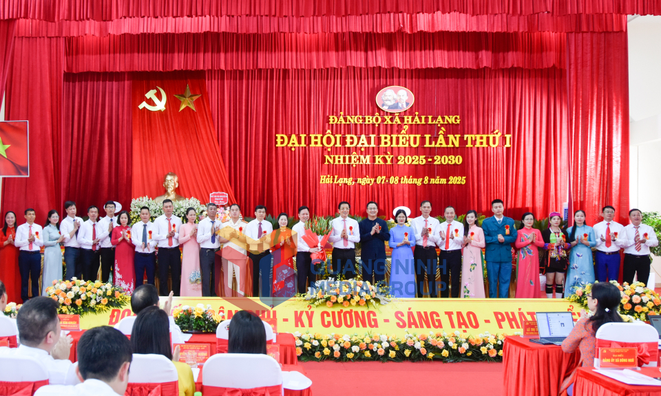 Đại hội đại biểu Đảng bộ xã Hải Lạng lần thứ I, nhiệm kỳ 2025-2030, tháng 8-2025