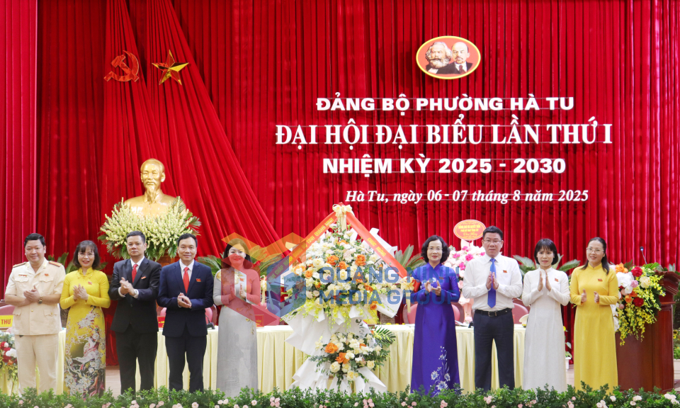 Đại hội đại biểu Đảng bộ phường Hà Tu lần thứ I, nhiệm kỳ 2025 - 2030, tháng 8-2025