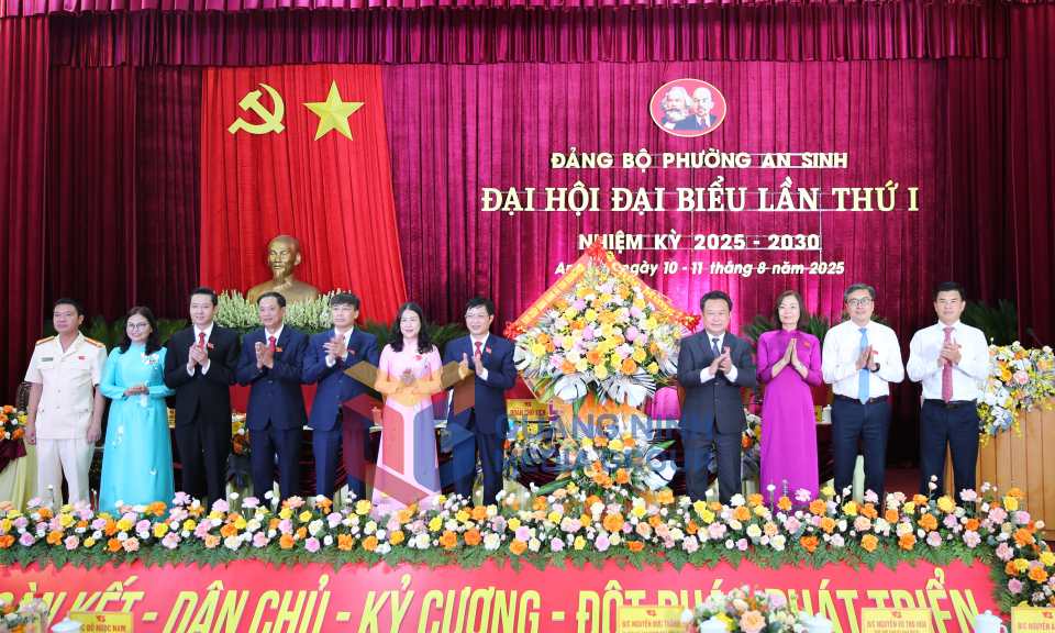 Đại hội đại biểu Đảng bộ phường An Sinh, nhiệm kỳ 2025-2030, tháng 8-2025