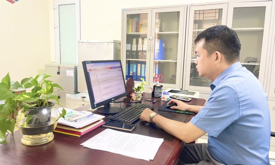 Ứng dụng số trong báo cáo đánh giá triển khai Nghị quyết số 57-NQ/TW