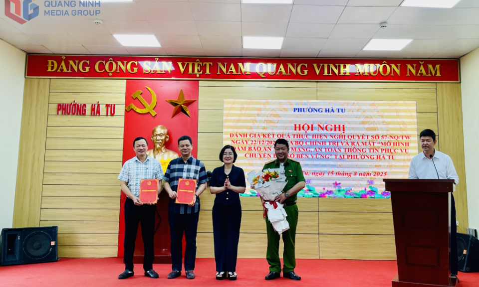 Phường Hà Tu: Ra mắt mô hình “Đảm bảo an ninh mạng, an toàn thông tin phục vụ chuyển đổi số bền vững”