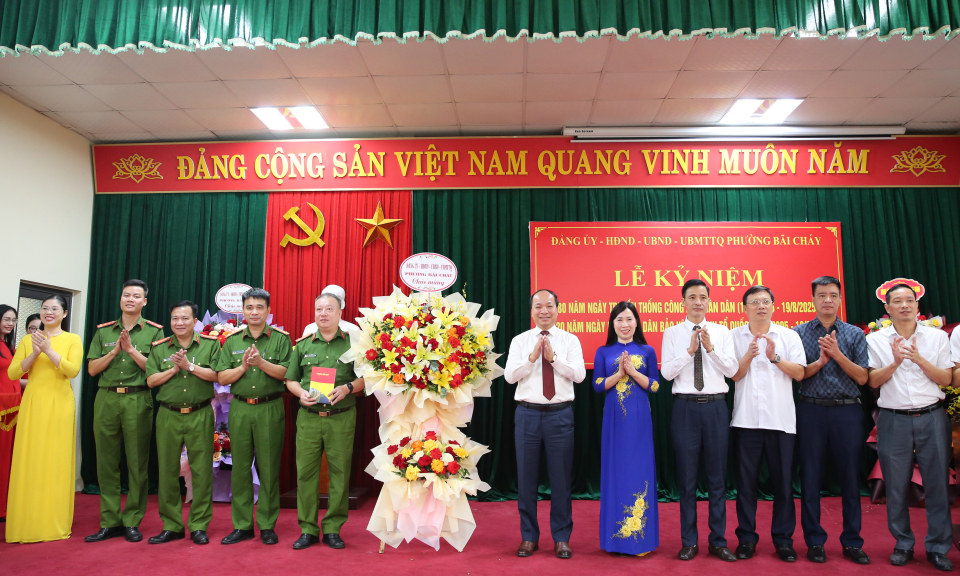 Phường Bãi Cháy kỷ niệm 80 năm Ngày truyền thống Công an nhân dân Việt Nam