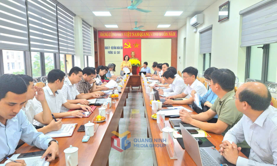 Tổ công tác của tỉnh làm việc với hai phường Bãi Cháy và Việt Hưng
