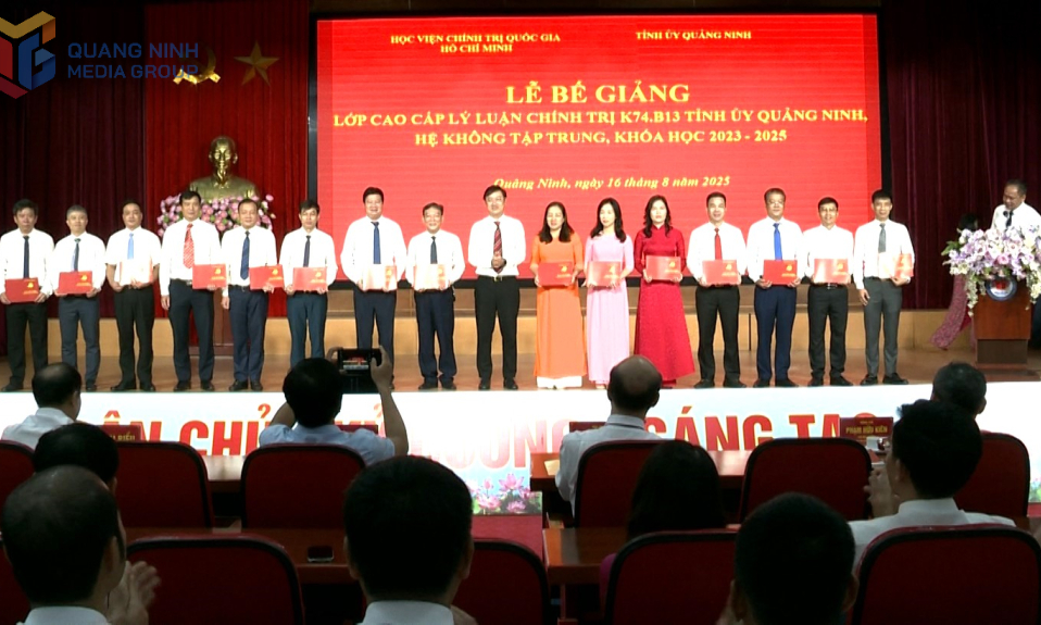Bế giảng lớp cao cấp lý luận chính trị hệ không tập trung khoá 2023-2025