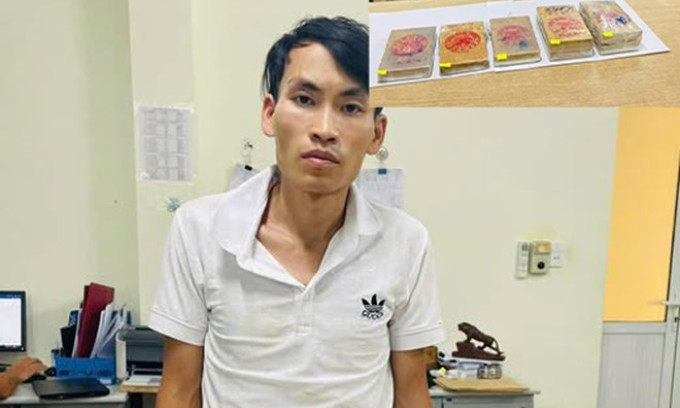 Nam thanh niên bị công an bắt quả tang mua bán hơn 2kg ma túy