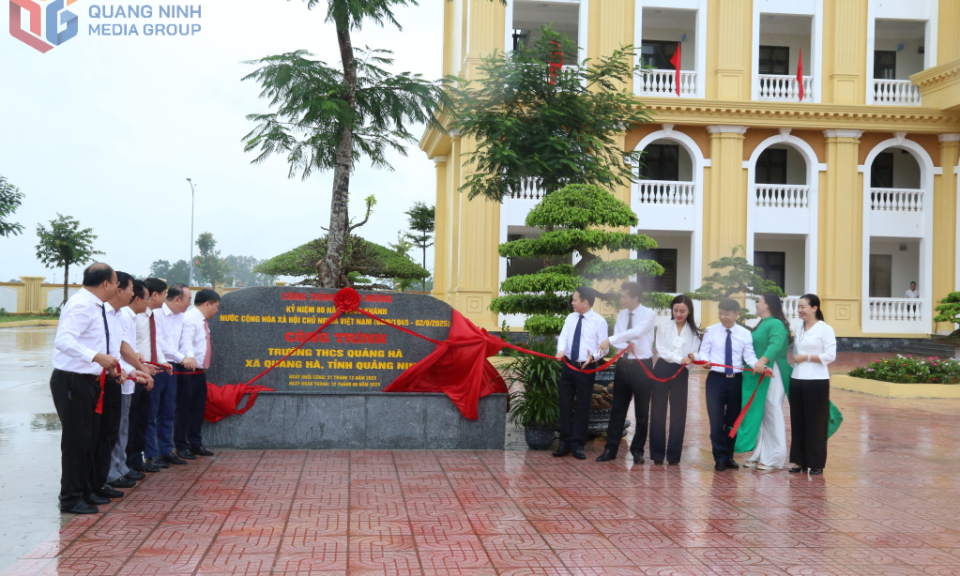 Khánh thành công trình Trường THCS Quảng Hà
