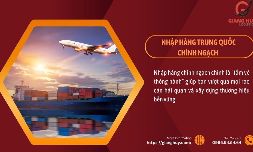 Giang Huy Logistics – Đặt hàng Trung Quốc chính ngạch uy tín, chất lượng