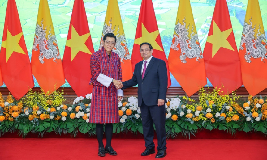 Thủ tướng Phạm Minh Chính hội kiến Quốc vương Bhutan