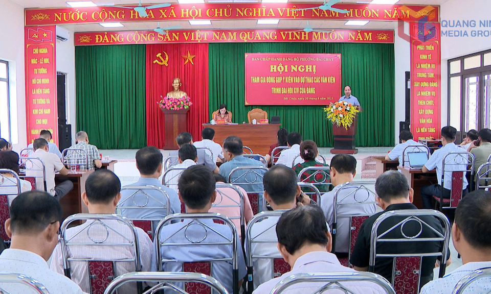 Phường Bãi Cháy: Góp ý dự thảo văn kiện Đại hội Đảng toàn quốc lần thứ XIV