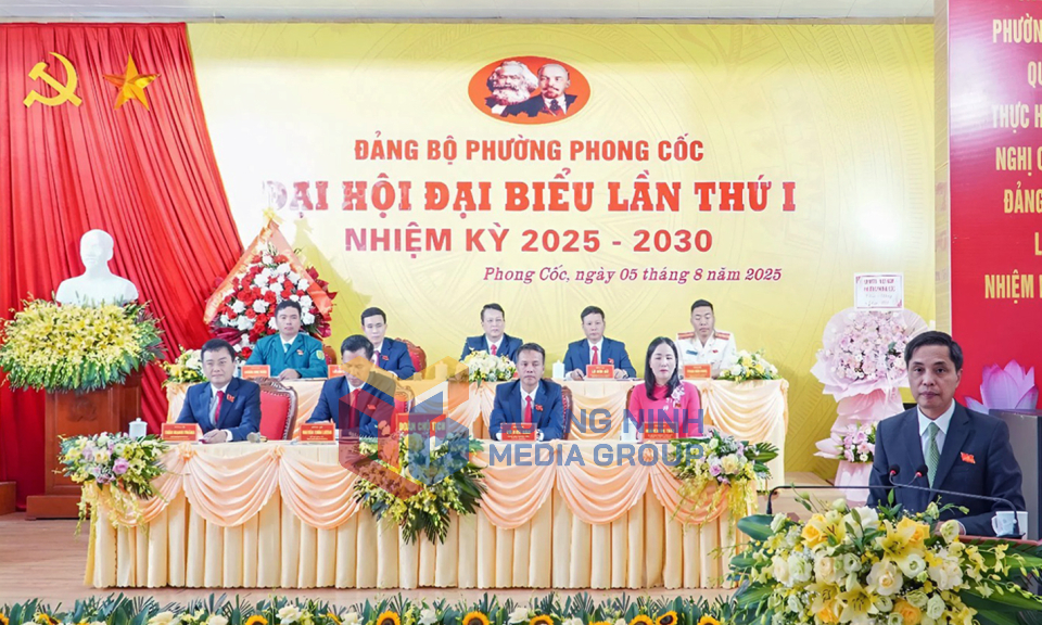 Đại hội đại biểu Đảng bộ phường Phong Cốc lần thứ I, nhiệm kỳ 2025-2030, tháng 8-2025