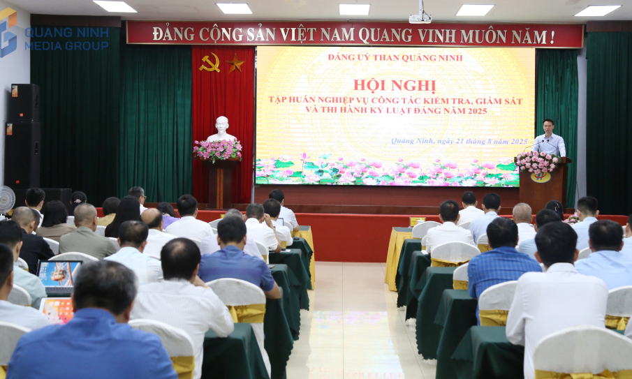 Đảng ủy Than Quảng Ninh: Tập huấn công tác kiểm tra, giám sát và thi hành kỷ luật Đảng năm 2025