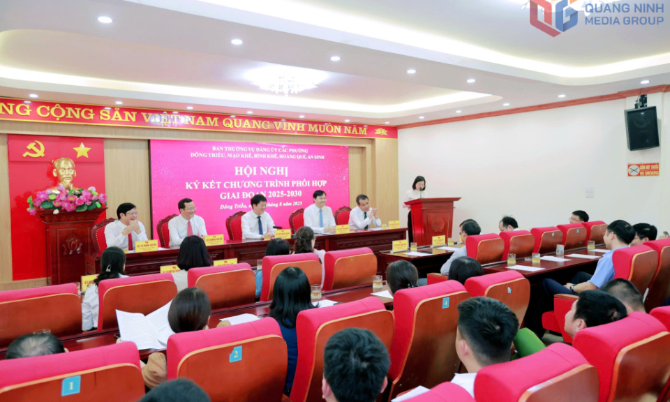 Các phường An Sinh, Bình Khê, Đông Triều, Hoàng Quế, Mạo Khê ký kết chương trình phối hợp