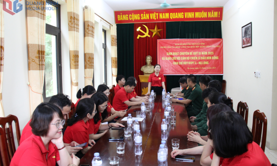 Các chi bộ trực thuộc Đảng bộ HĐND tỉnh sinh hoạt chuyên đề quý III/2025
