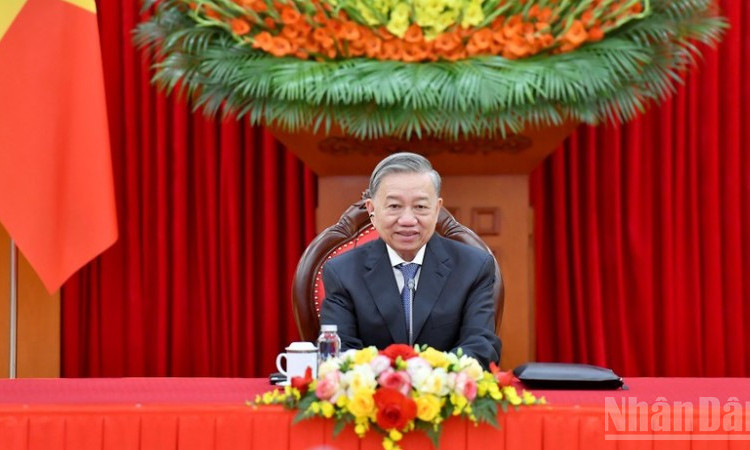 Thư chúc mừng của Tổng Bí thư Tô Lâm nhân dịp Kỷ niệm 80 năm thành lập ngành ngoại giao