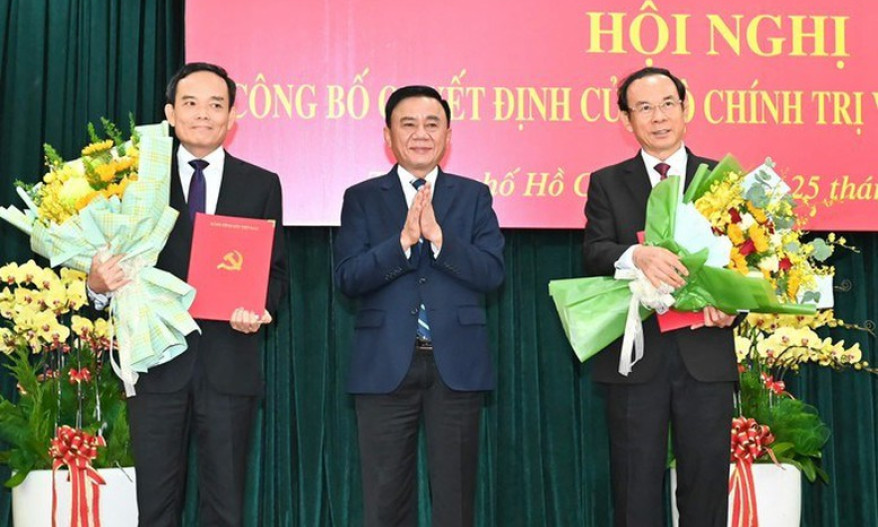 Đồng chí Trần Lưu Quang làm Bí thư Thành ủy TPHCM