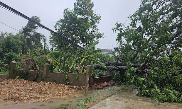 Bão số 5 tại Hà Tĩnh khiến 1 người tử vong, 4 người bị thương