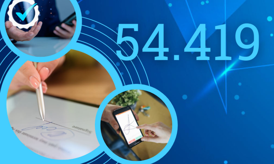 54.419 - là tổng số tổ chức, đơn vị và cá nhân trên toàn tỉnh đã được cấp chữ ký số