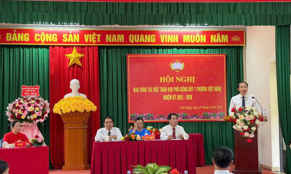 Phường Việt Hưng đồng loạt tổ chức Hội nghị Ban công tác Mặt trận khu phố nhiệm kỳ 2025-2028 