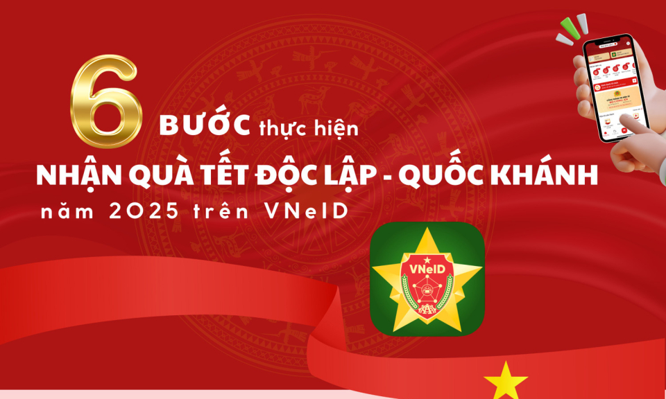 Hướng dẫn các bước nhận 100.000 đồng/người dịp Quốc khánh 2/9 trên VNeID