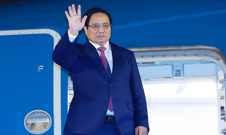 Thủ tướng Phạm Minh Chính tới Thiên Tân dự Hội nghị Thượng đỉnh Tổ chức Hợp tác Thượng Hải