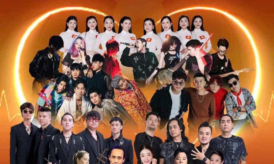Nhóm nhạc hàng đầu hội ngộ trong Rock concert - Trái tim Việt Nam