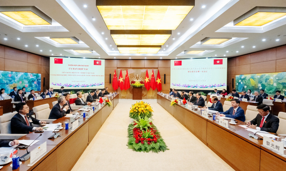 Phiên họp lần thứ nhất Ủy ban hợp tác giữa Quốc hội Việt Nam và Nhân đại toàn quốc Trung Quốc