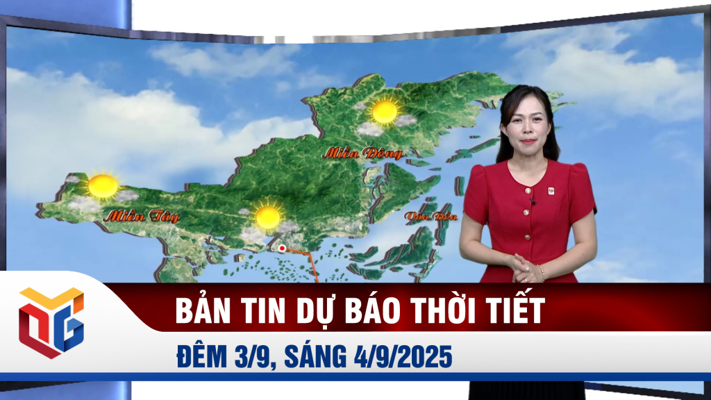 Dự báo thời tiết đêm 3, ngày 4/9/2025